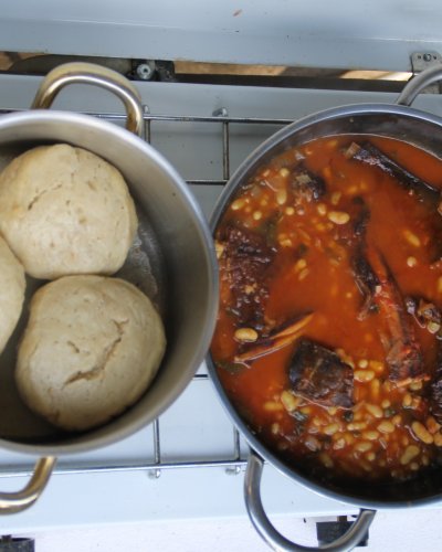 Bohnen mit Rippchen
